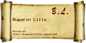 Bugarin Lilla névjegykártya